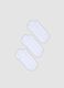 Three-pack of white ankle socks in stretch organic cotton_0