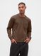 Brown Cotton Long Sleeve Shirt_0
