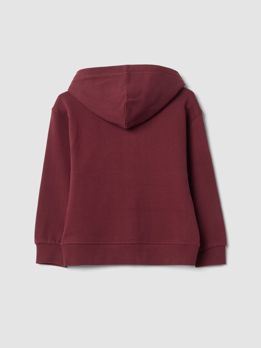 Brown crew-neck sweatshirt in pure organic cotton_1