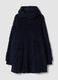Soft blue hooded robe with long sleeves_0