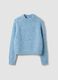 Blue stretch wool crew-neck jumper_0