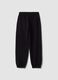Pantaloni jogger neri in puro cotone organico_1