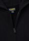 Felpa nera con cappuccio in puro cotone fleece organico relaxed fit_2