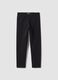 Girls&rsquo; black skinny leggings in stretch organic cotton_0