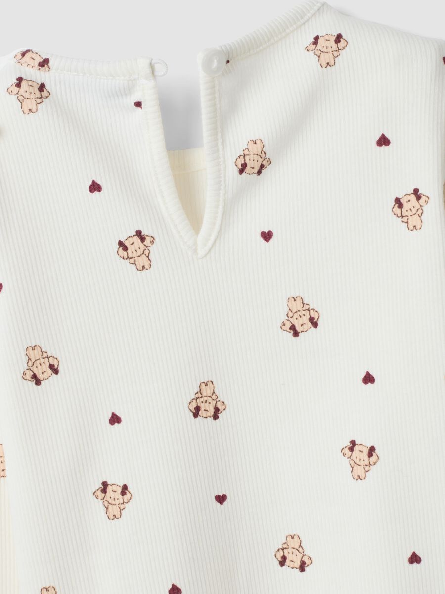 White organic stretch cotton crew-neck T-shirt_3
