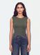 Green stretch jersey bodysuit with ruching, regular fit_2