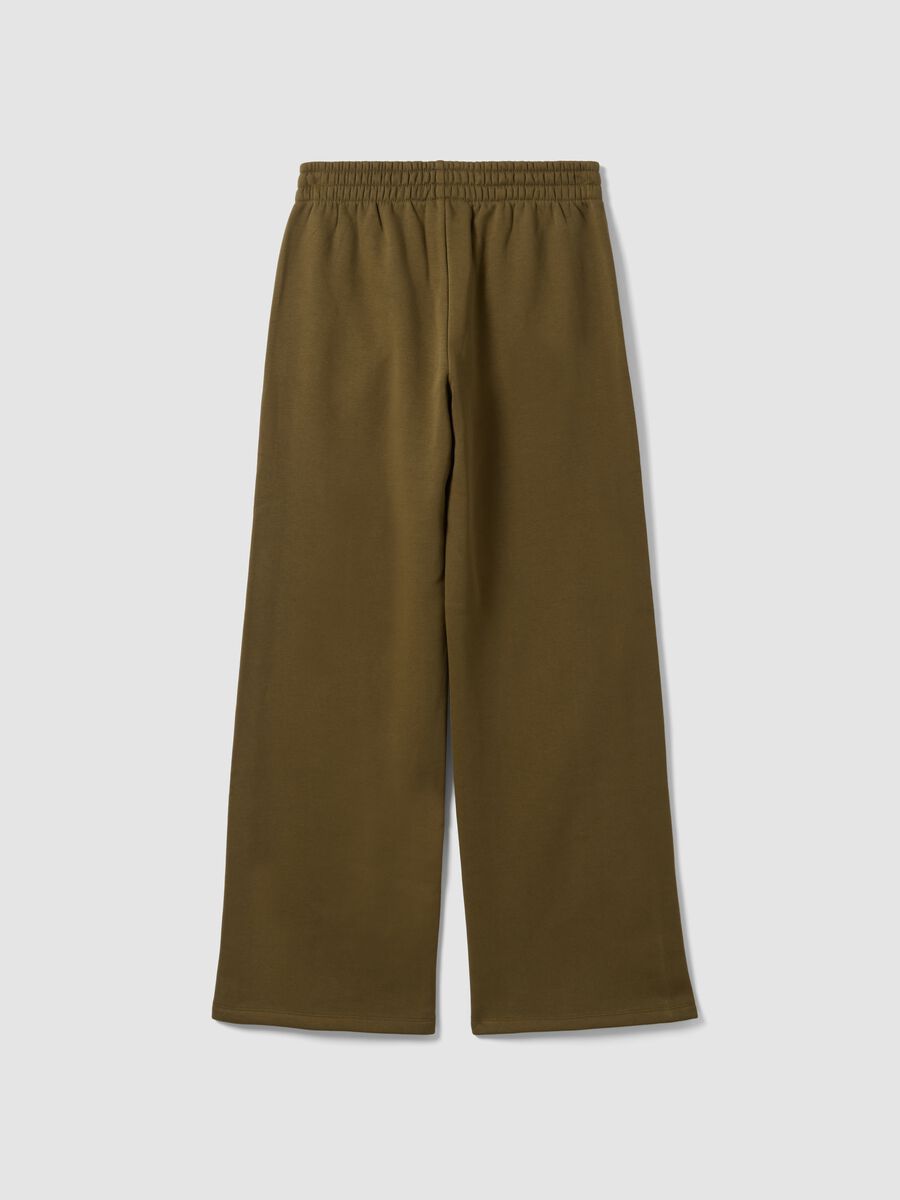 Green cotton-blend straight-fit joggers_2