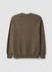 Maglia marrone in puro cashmere a girocollo regular fit_2