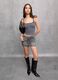 Washed Grey Mini Denim Skirt_3