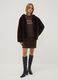 Short light-brown sequin skirt_0