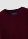 Maglia rossa in pura lana a girocollo_1
