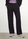 Black cotton-blend straight-fit joggers_1