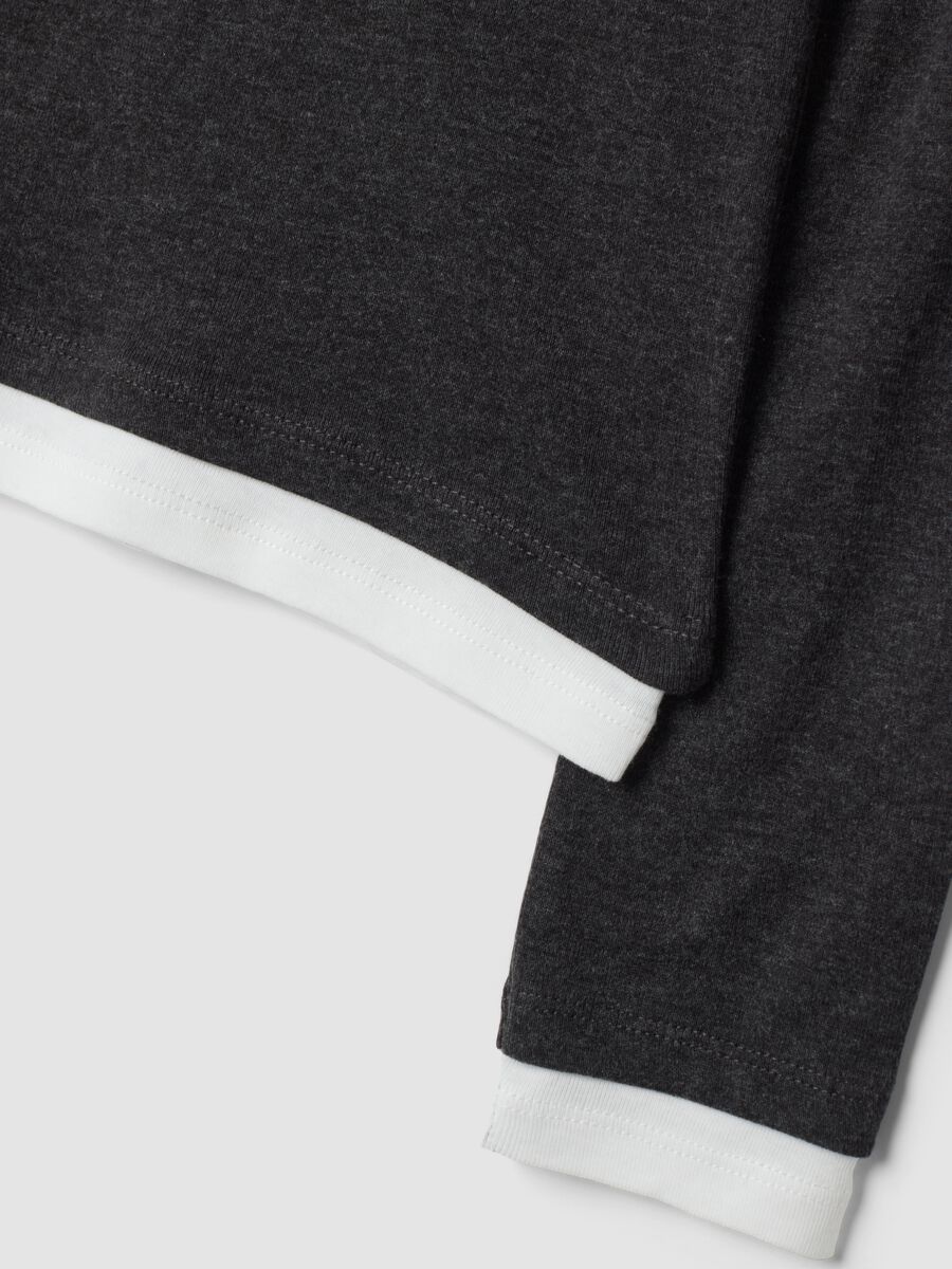 Grey cotton-blend crew-neck T-shirt_6