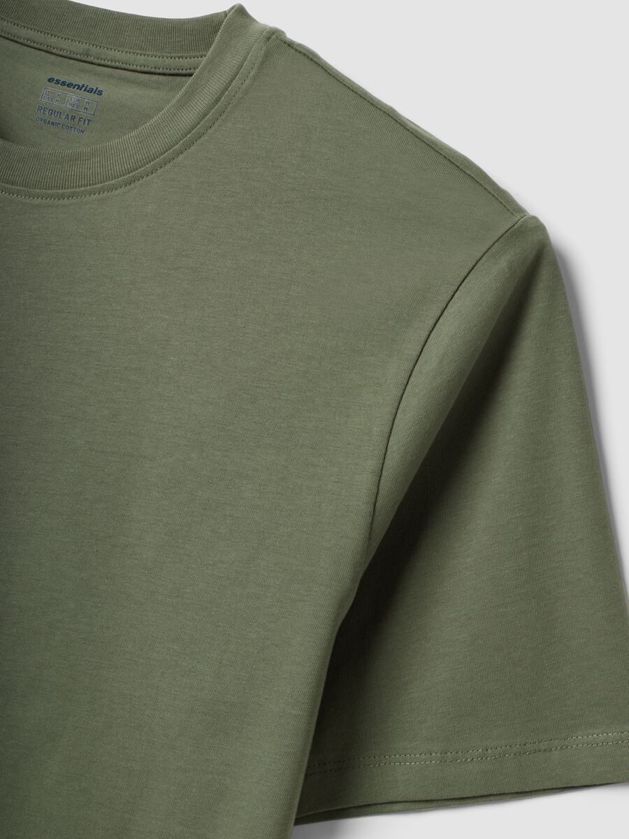 Green regular-fit T-shirt in pure organic cotton jersey_6