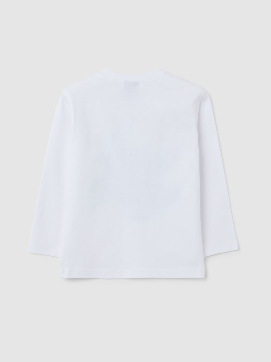 Children's pure cotton white regular fit shirt_1