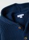 Baby Cardigan in Pure Blue Cotton_2