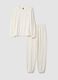 Pigiama bianco in jersey di viscosa elasticizzata regular fit_4