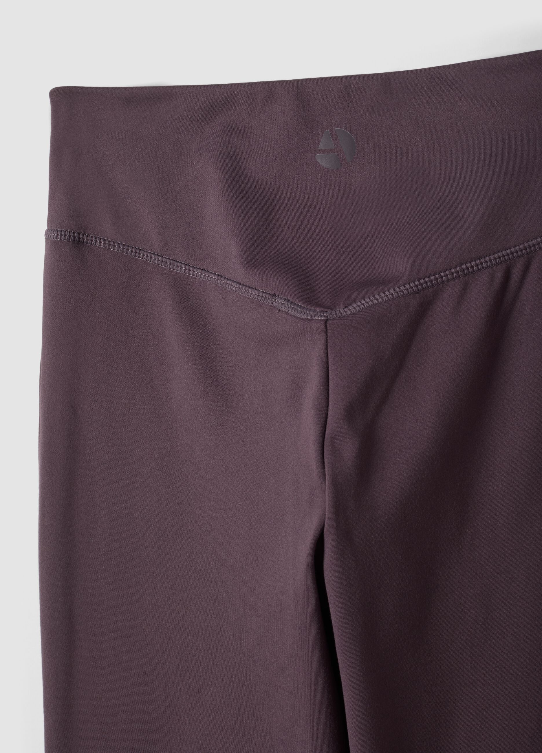 Purple flared leggings in breathable stretch fabric ALTAVIA STUDIO