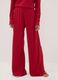 Dark red viscose-blend crew-neck pyjama set_3
