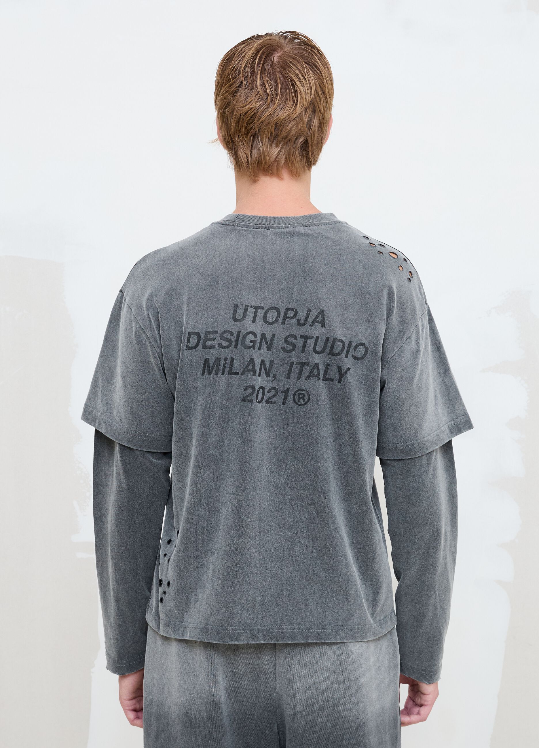 Double Longsleeve Sunfaded Grey