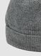Cappello grigio melange in tessuto elasticizzato_2