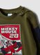 Completo jogging verde in puro cotone con stampa Mickey_2