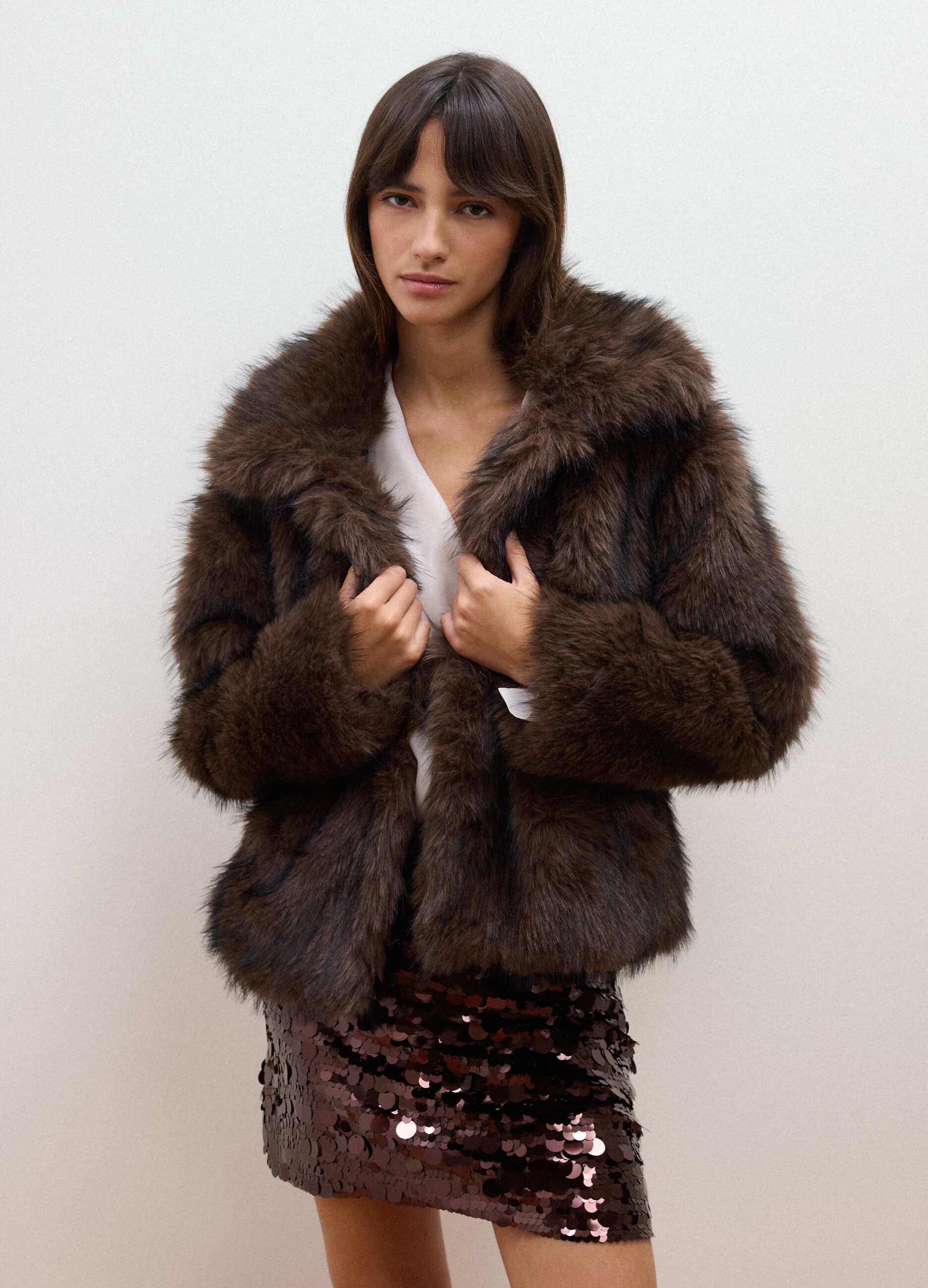 Giacca marrone scuro regular fit