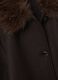 Dark brown wool- and viscose-blend coat, regular fit_1