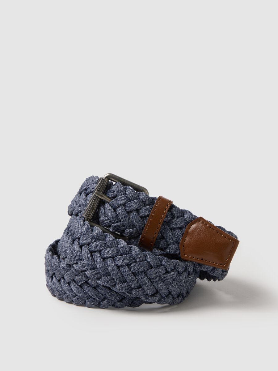 Blue Belt with Braided Design_2