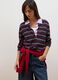 Maglia multicolor in pura lana con colletto polo fitted_0