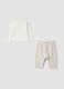White ribbed organic cotton set_1