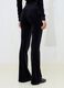 Black Velour Flared Trousers_3