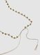 Green necklace with embroidered heart pendant_2