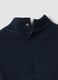 Blue organic cotton polo-neck jumper_2
