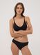 Black organic stretch cotton triangle bra_1