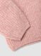 Pink oversized cardigan in stretchy viscose and wool_3