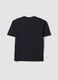 Black pure cotton T-shirt with New York Knicks print for boys_5