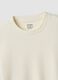 T-shirt bianca in puro cotone girocollo regular fit_1
