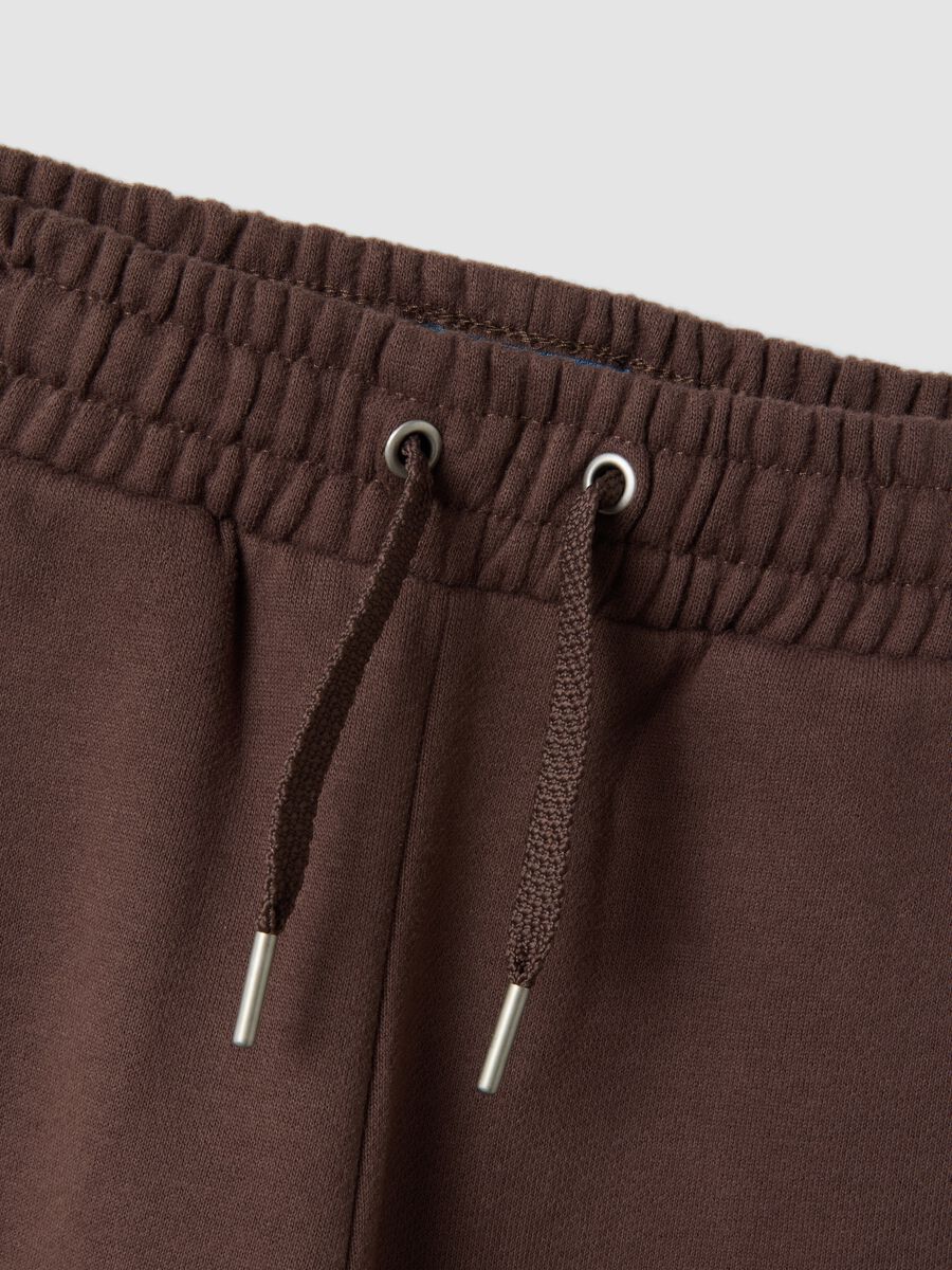 Brown trousers in pure organic cotton_2