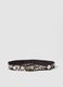 Brown pure cotton belt with floral embroidery_0