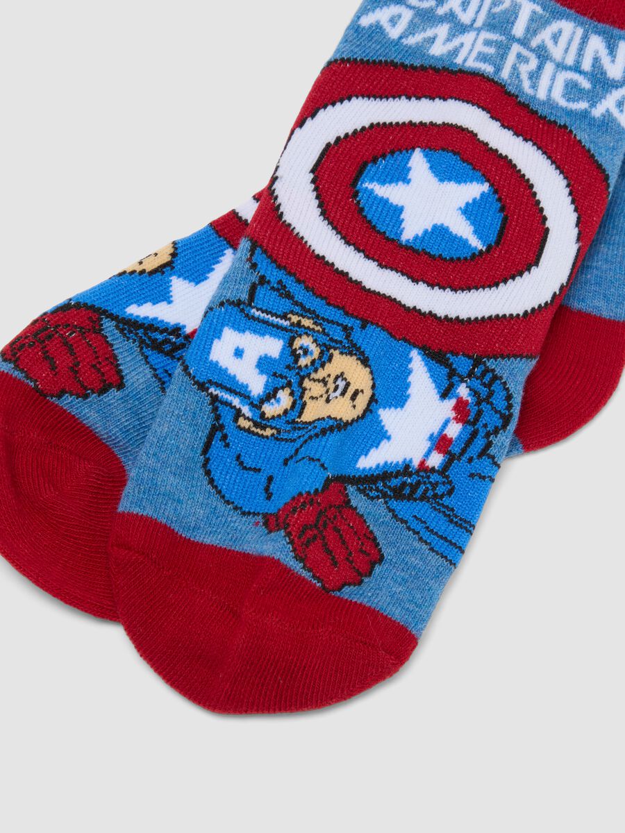 3-pack of Avengers-themed short socks in stretchy organic cotton_1