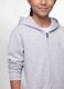 Girls&rsquo; grey hoodie in 100% organic cotton with star detail_1