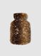 Brown hot water bottle with animal-print effect_0