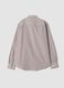 Brown striped easy-iron lyocell-blend poplin shirt_2