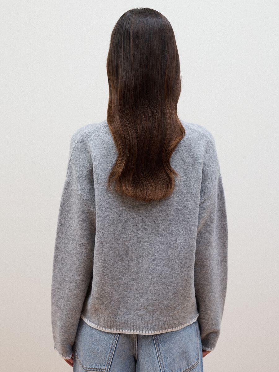 Grey stretch wool oversized jumper_3