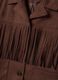 Brown jacket with fringes and patch pockets_1