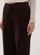 بنطال The Iconic Pants بني من قطن مطاطي مضلّع بقصّة مستقيمة_2