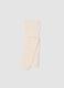 White ribbed stretch tights_0