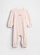 Pink cotton jumpsuit with print_0