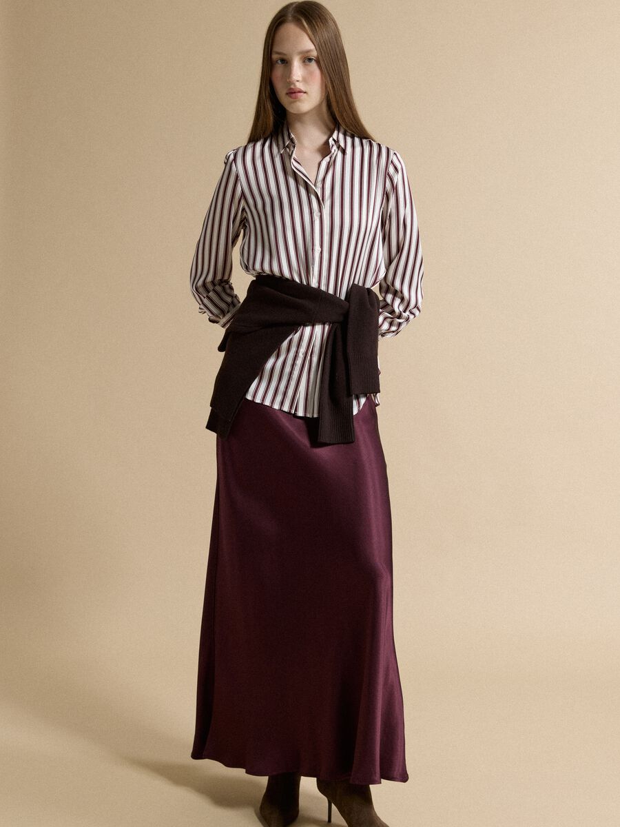 White regular-fit striped stretch shirt_2